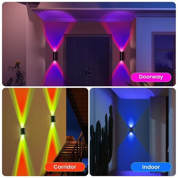 Настенный светодиодный светильник AND 5683 RGB комплект из 2 шт с разноцветной подсветкой