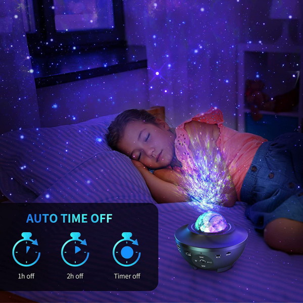 Ночник-проектор звездного неба AND 991 с LED подсветкой RGB и эффектом космоса и океана