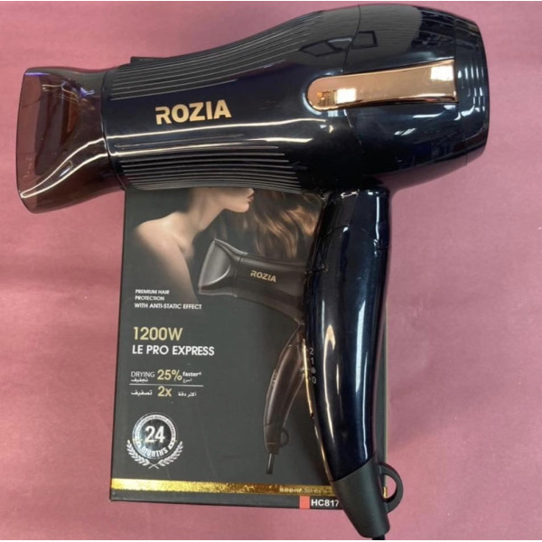 Дорожный фен Rozia HC 817O складной компактный для сушки и укладки волос мощностью 1200 Вт