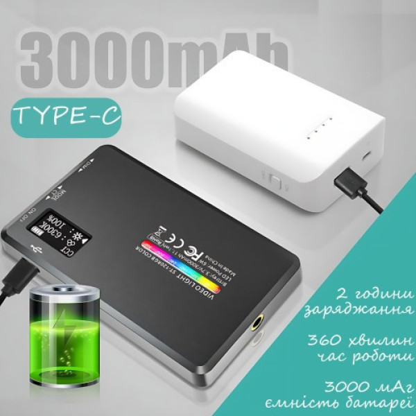 LED лампа AND 5265 RGB для фото- и видеосъемки блогера