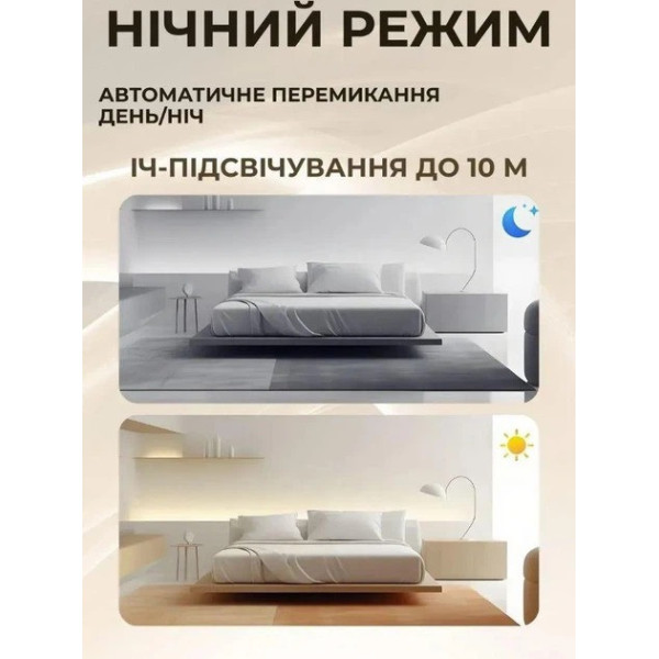 Wi-Fi камера видеонаблюдения AND 672 AM100 мини 5 Мп с режимом день/ночь и датчиком движения