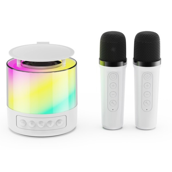 Беспроводная колонка K19 с Bluetooth, RGB подсветкой и микрофоном для караоке