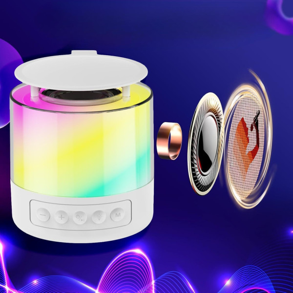 Беспроводная колонка K19 с Bluetooth, RGB подсветкой и микрофоном для караоке