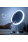 Настольное косметическое зеркало AMIRO LED с сенсорной подсветкой и аккумулятором, круглое, портативное