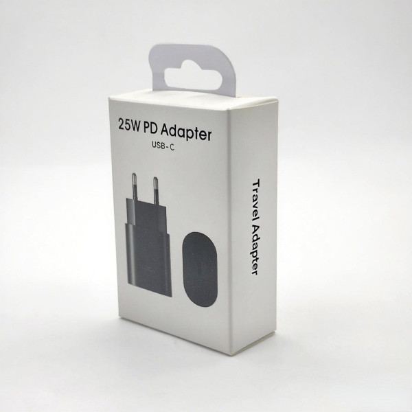 Адаптер сетевой USB-C 25W PD с кабелем Type-C для быстрой зарядки