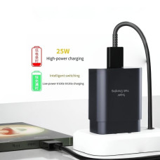 Адаптер зарядного устроства USB-C 25W PD 2в1 кабель Type-C быстрая зарядка