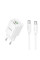 Сетевой адаптер HOCO C147A с двумя USB-портами Type-C, 20 Вт, поддержка PD и QC 3.0
