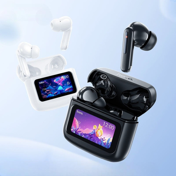 Беспроводные вакуумные наушники HOCO EQ14 TWS с Bluetooth и сенсорным дисплеем, встроенный микрофон