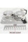 Настольная сушилка для посуды Dish Drain Rack с микрофибровым ковриком одного уровня