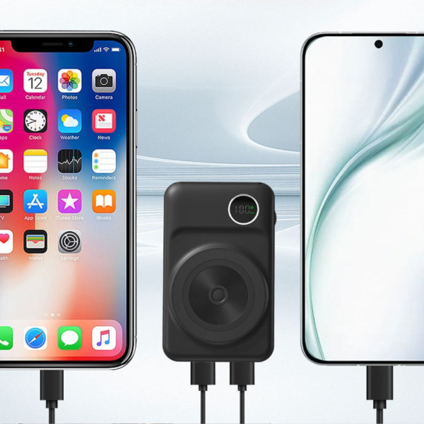 Внешний аккумулятор Powerbank REMAX RPP-527 10000 mAh с кабелями и функцией MagSafe