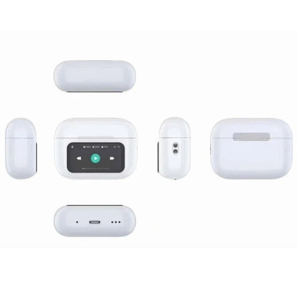 Беспроводные наушники-вкладыши TWS с Bluetooth, активным шумоподавлением ANC и цветным экраном, стереомикрофон