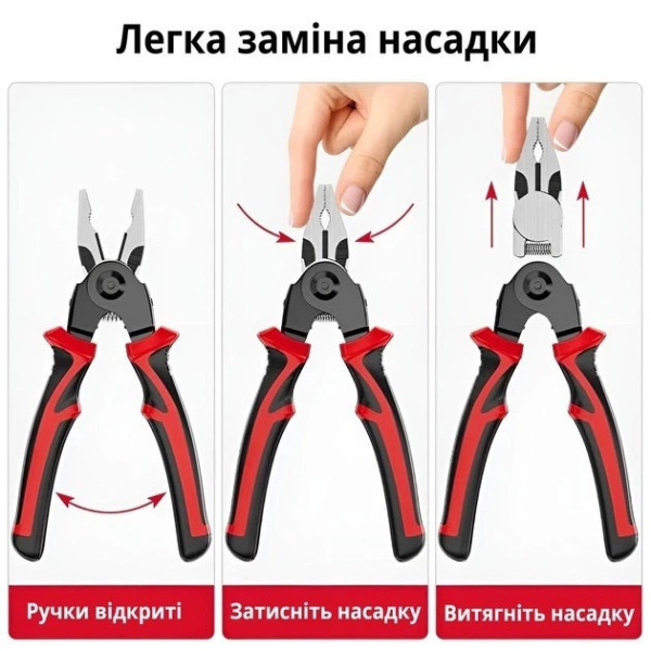 Пассатижи EL-8029 SJP 5 в 1 набор инструментов для работы с проводами в футляре