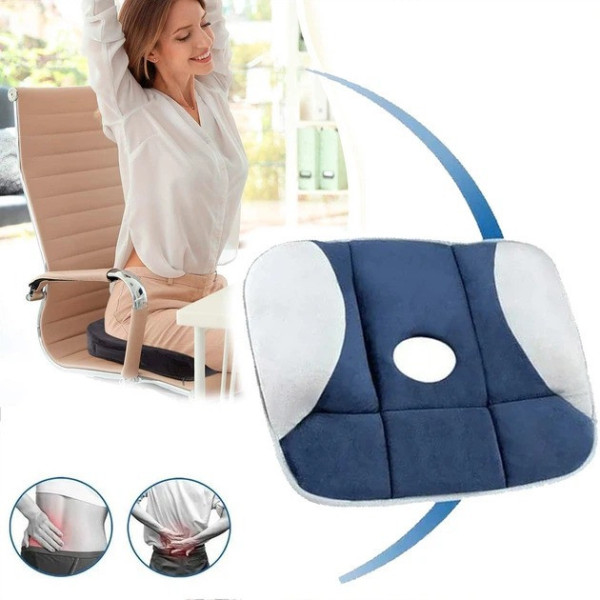 Ортопедическая подушка для сидения Pure Posture для офиса и автомобиля квадратной формы
