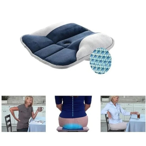 Ортопедическая подушка для сидения Pure Posture для офиса и автомобиля квадратной формы