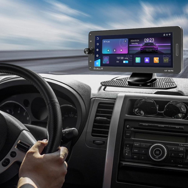 Автомобильный сенсорный экран 7" 601W с поддержкой CarPlay и Android Auto на базе Android