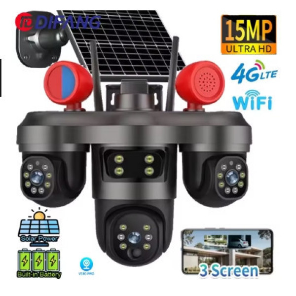 Камера IP VN 404 Wi-Fi поворотная уличная с сигнализацией и панелью