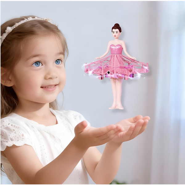 Летающая кукла-дрон фея AND V6 с музыкой и световыми эффектами