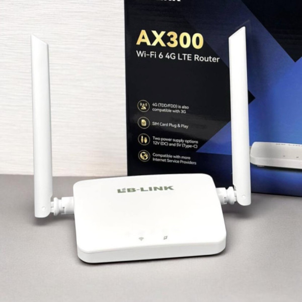 Проводной маршрутизатор LB-LINK BL-CPE600EU 4G LTE с внешними антеннами Wi-Fi