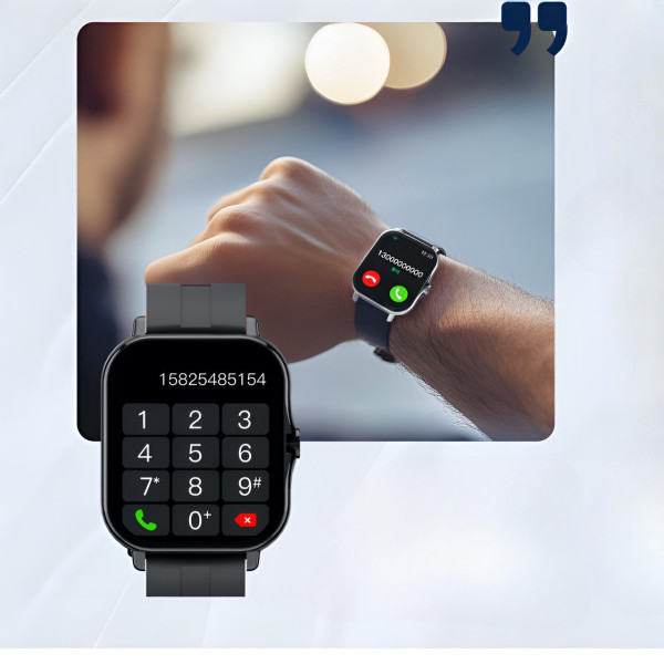 Умные часы QX15 Y13 с фитнес трекером, Bluetooth звонками, пульсометром и цветным экраном 1.85 дюйма