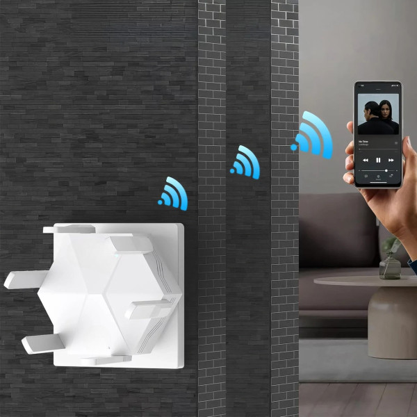 Усилитель Wi-Fi сигнала WR56T с 6 внутренними антеннами до 300 Мбит белый