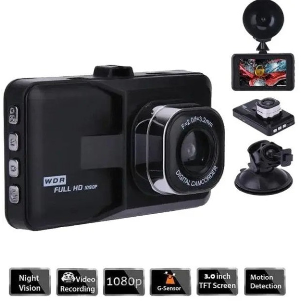 Автомобильный видеорегистратор DVR Q06 с камерой Full HD для машины AND 5557 с непрерывной записью