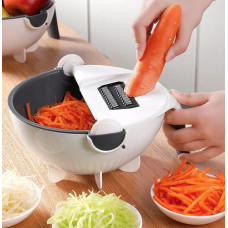 Терка овощерезка Basket Vegetable Cutter с контейнером, кухонный измельчитель с насадками для овощей