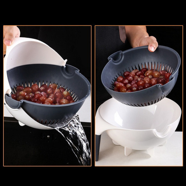 Овощерезка Basket Vegetable Cutter с контейнером и насадками для измельчения овощей