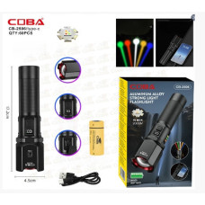 Фонарь ручной Bailong BL CB 2506 LED с 5 режимами, портативный аккумуляторный светильник USB