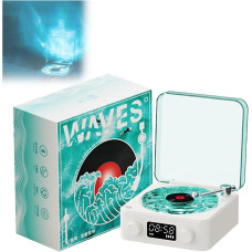 Ночник Vinyl Waves Player LED с эффектом воды, светильник с Bluetooth колонкой ретро стиль