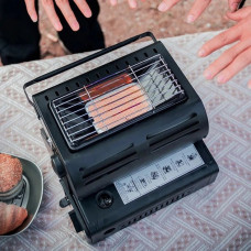 Обогреватель газовый 2в1 1300W туристический с функцией приготовления пищи, походная плитка