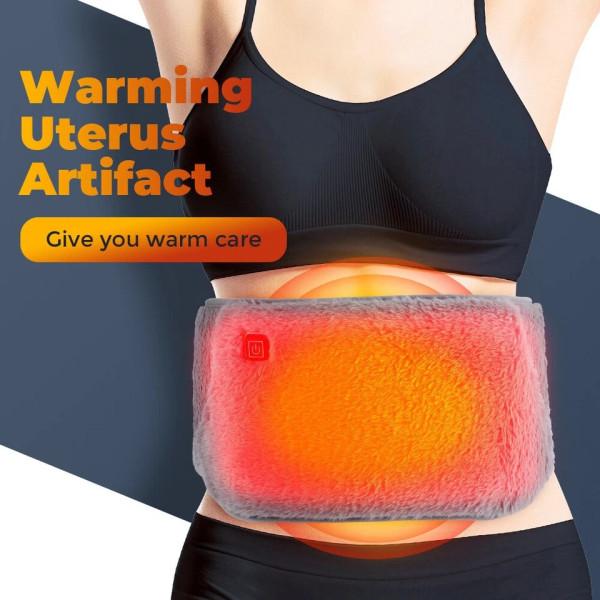 Электрический пояс Warm Stomach USB с подогревом для талии, 3 режима нагрева, машинная стирка