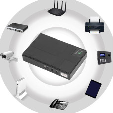 Источник бесперебойного питания UPS 10400 mAh 36W для роутера, резервный аккумулятор для оборудования