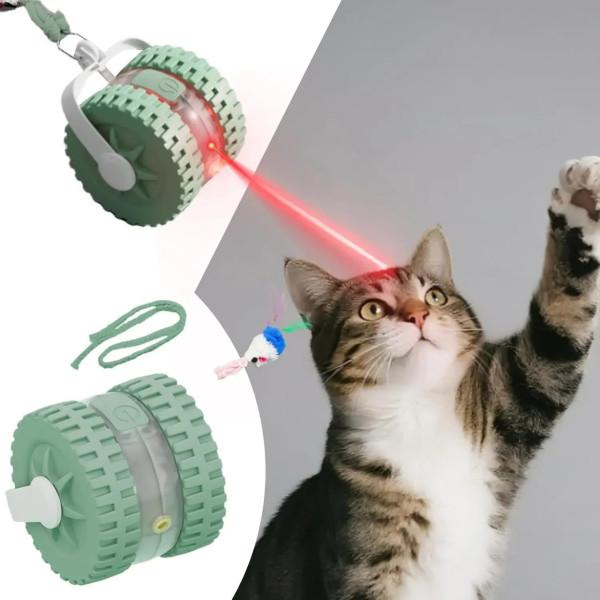 Интерактивный автоматический мячик Interactive Pet Ball с лазером и USB для кошек с датчиками