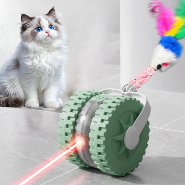Интерактивный автоматический мячик Interactive Pet Ball с лазером и USB для кошек с датчиками
