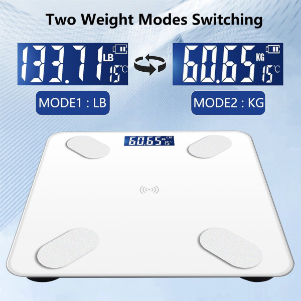 Электронные напольные весы с Bluetooth и анализатором состава тела, максимальная нагрузка 180 кг, точность 0.1