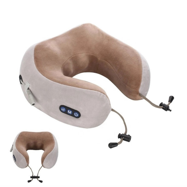 Массажная подушка для шеи U-shaped massage pillow с эффектом памяти для плеч и шеи ортопедическая
