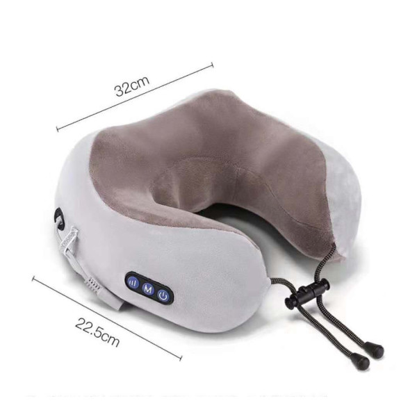 Массажная подушка для шеи U-shaped massage pillow с эффектом памяти для плеч и шеи ортопедическая