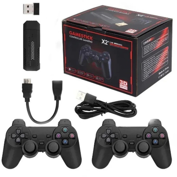 Портативная игровая приставка X2 Plus 64GB с геймстиком для телевизора и монитора