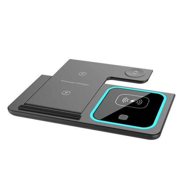Зарядная станция беспроводная 3в1 Proda Azeada PD-W19 для смартфона и часов складная с быстрой зарядкой