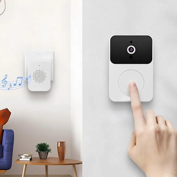 Беспроводной дверной видеозвонок Wi-Fi M6 с камерой и ночным режимом
