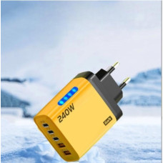 Зарядное устройство 240W многопортовое 3 Type-C 2 USB адаптер быстрой зарядки
