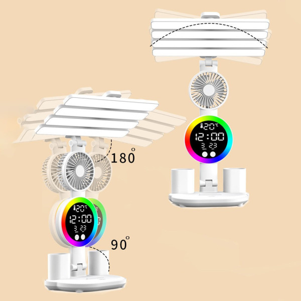 Настольная светодиодная лампа KRX-104 LED RGB с вентилятором и подсветкой