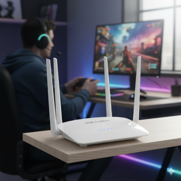 Проводной роутер LB-Link BL-WR450H с четырьмя внешними антеннами Wi-Fi 2.4GHz для дома и офиса