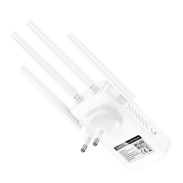 Повторитель сигнала Wi-Fi HOCO HI35 с четырьмя антеннами для дома и квартиры