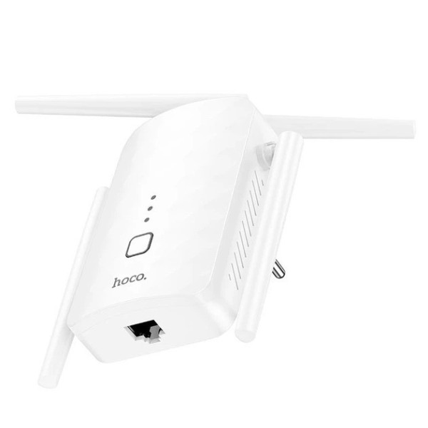 Повторитель сигнала Wi-Fi HOCO HI35 с четырьмя антеннами для дома и квартиры