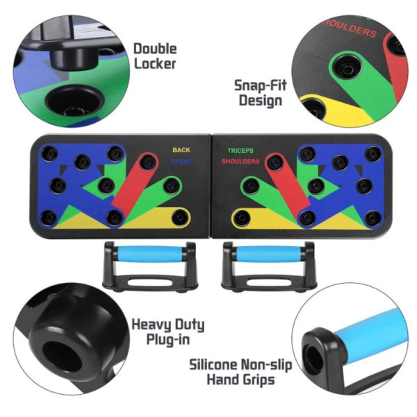 Платформа для отжиманий Power Press Push Up Board с ручками тренажер для взрослого