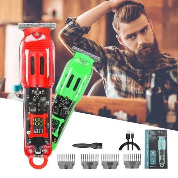 Аккумуляторная машинка для стрижки волос HAIR CUTTER LY-452 с насадками и регулировкой длины