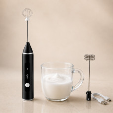 Ручной капучинатор Coffe Mixer 918D, аккумуляторный мини-миксер вспениватель молока и сливок 2 в 1
