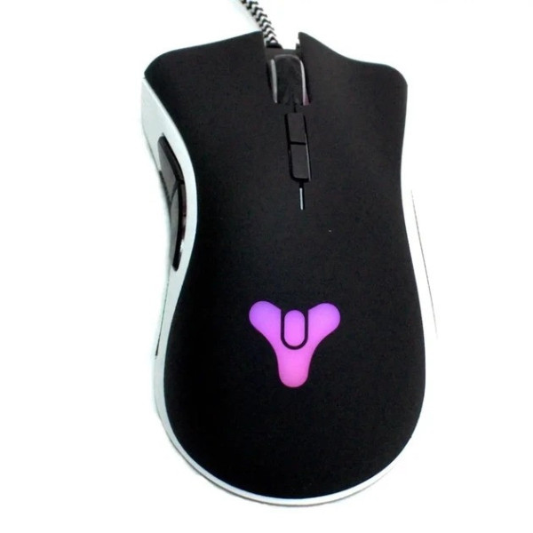 Проводная игровая мышь DeathAdder Elite Destiny с подсветкой и разрешением 16000 DPI для ПК, USB