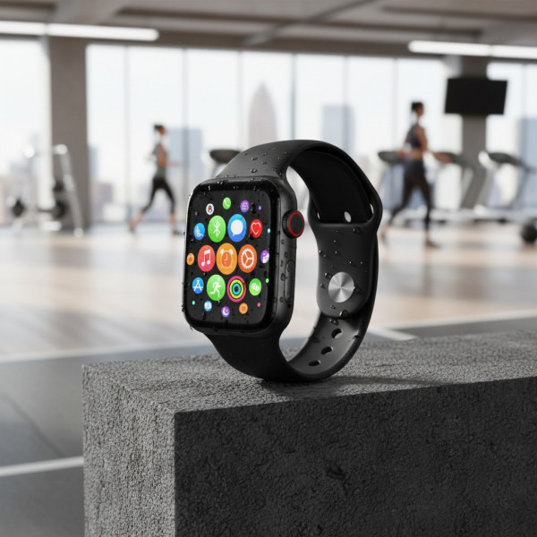 Умные часы HiWatch T500+ с сенсорным экраном 1,75 дюйма, функцией звонков и уведомлений, черные
